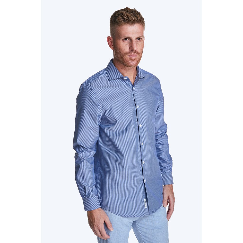 Camisa-Regular-Masculina-Convicto-Listrada-Com-Gola-Italiana